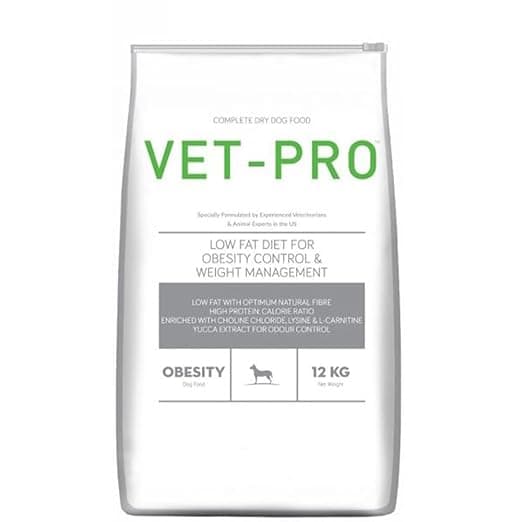 Vet PRO Obesity Pellet Adult Dog Food, Chicken Flavor, 12 KG,Pack of 1