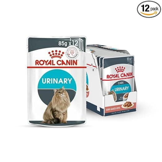 Royal Canin Urinary Care for Adult Cats, 85 Grams, Pack of 12 Sachet, Wet Food, Helps Maintain Urinary Tract Health, Supports Ideal Weight Management, Indistinctively Preferred - View 1