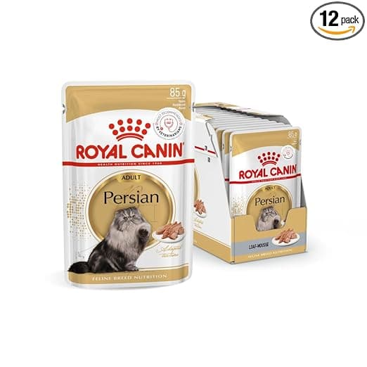 Royal Canin Persian Cat Adult Food, 85 Grams, Pack of 12 Sachet, Wet Food, Supports Healthy Growth & Long Hair, Digestive Health, and Urinary Health - View 1