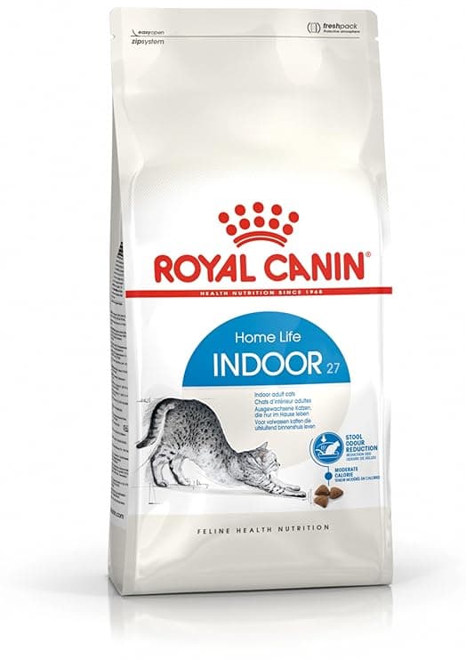 Royal Canin Indoor 27 Home Adult Cat Food, 2 Kg, Dry Food with Moderate Calories, Supports Stool Odour Reduction - View 1