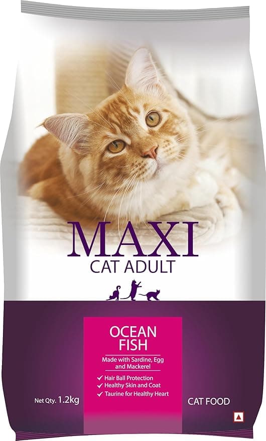 Maxi Ocean Fish Dry Cat Food 1.2kg, Adult