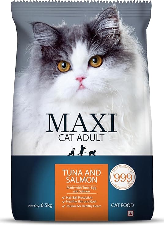 Maxi Tuna & Salmon Dry Cat Food 6.5kg, All Life Stages