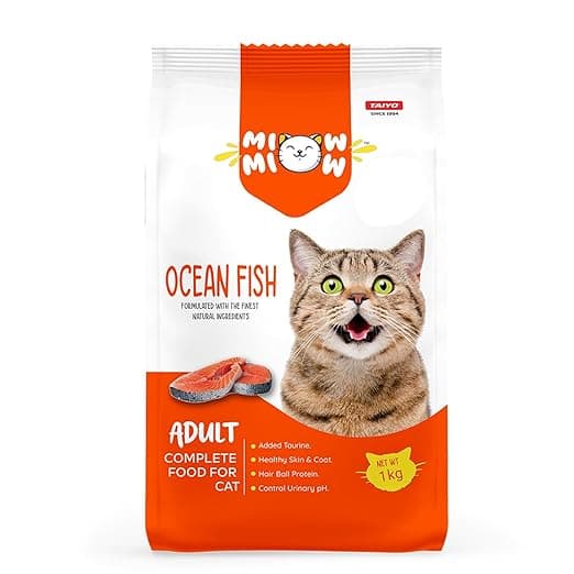 Adult Cat Food, Ocean Fish Flavour, 1Kg | Dry Cat Food, Complete and Balanced Diet, Formulated with Finest Natural Ingredients, Vitamins and Minerals - View 1