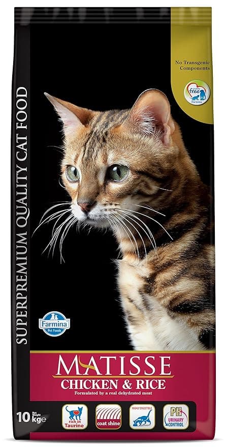 Farmina Matisse Neutered Adult Cat Food | Salmon Recipe | Complete & Balanced Nutrition | Supports Coat Shine & Digestion | 10kg