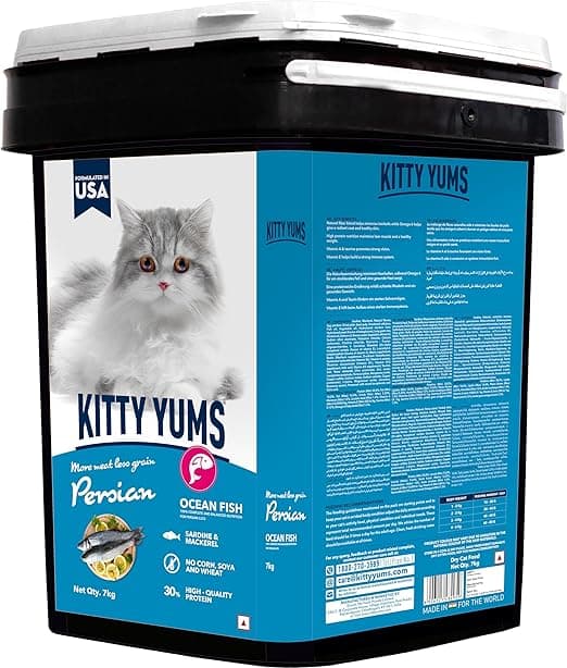 Kitty Yums Persian Dry Cat Food Ocean Fish Inside Container 7 Kg Pack,Adult - View 1